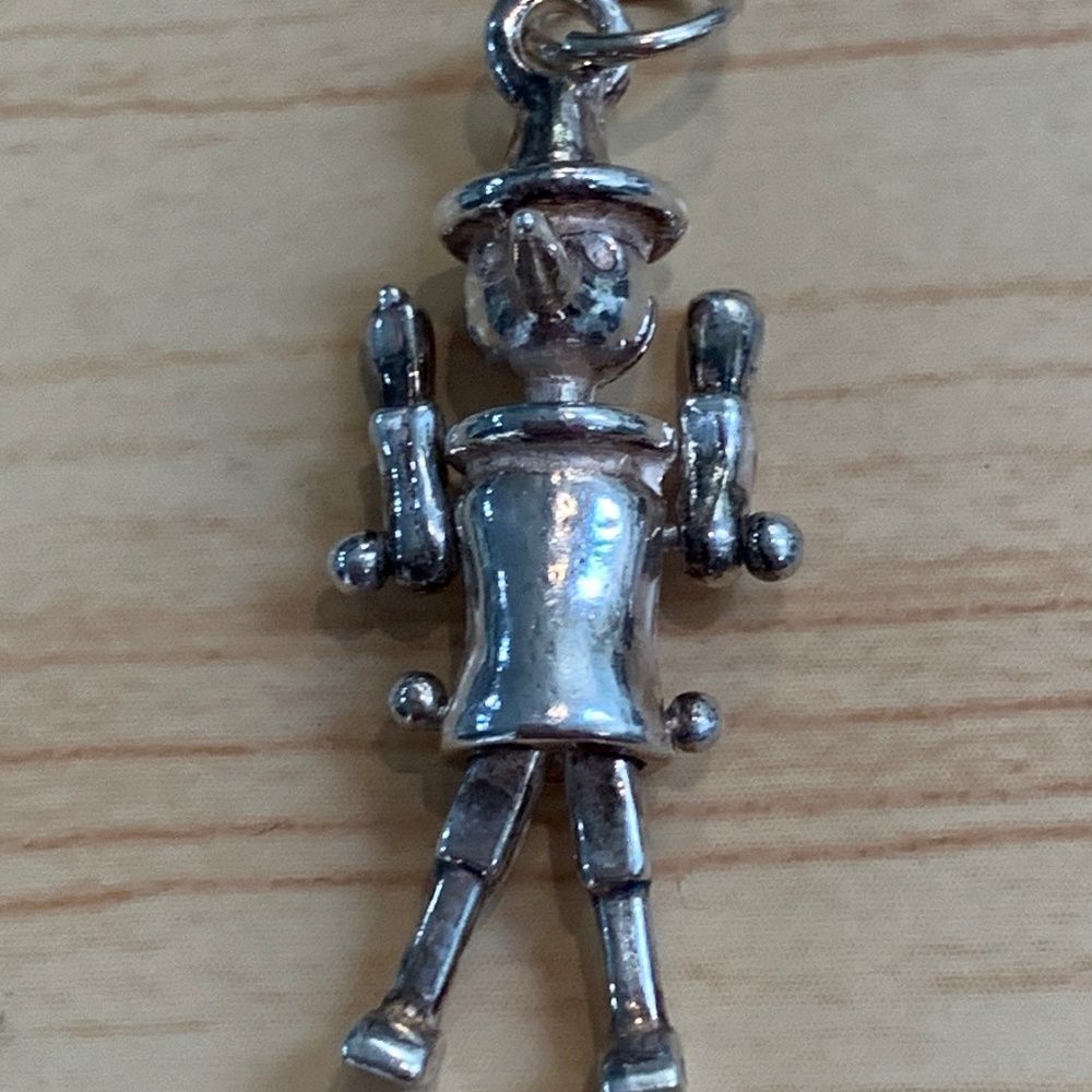 Vintage Puppet Sterling Silver Jewelry Charm
